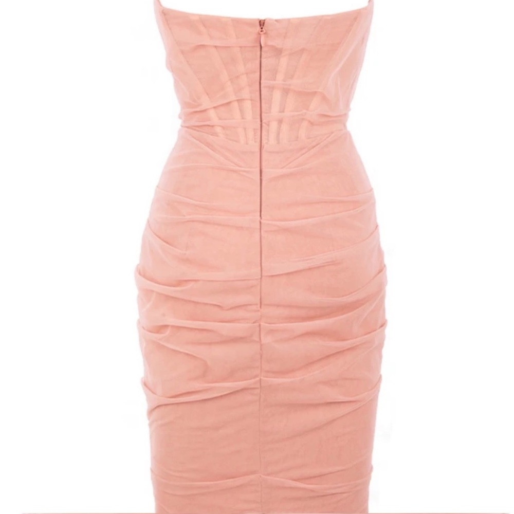 ~Pristine Prominence:Pink Corset Pencil Dress~ - Picture 13 of 16